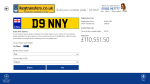 You can choose optional extras for your plate, such as flags and borders, before purchasing